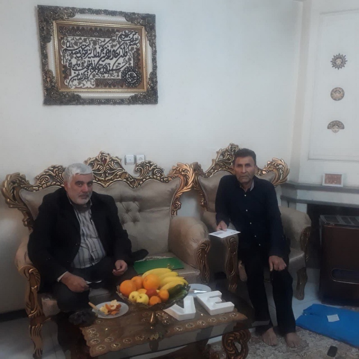 دیدار با ۲ بازنشسته در شهرستان ورامین