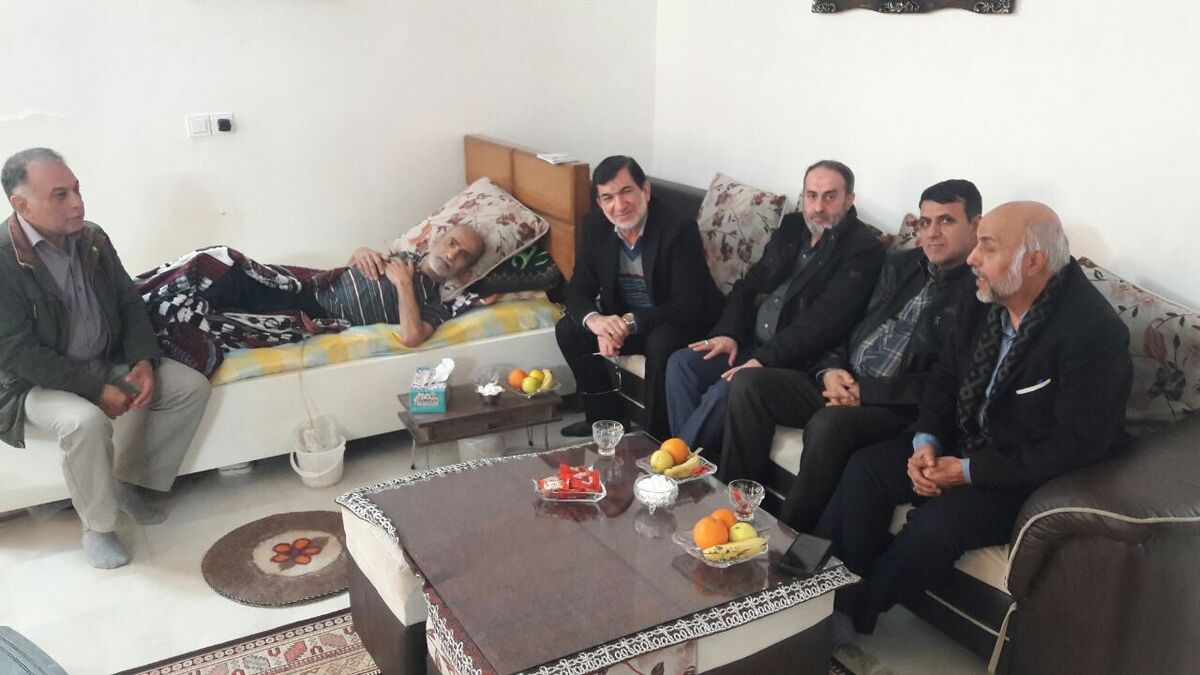 دیدار با بازنشسته بیمار در شهرستان ورامین