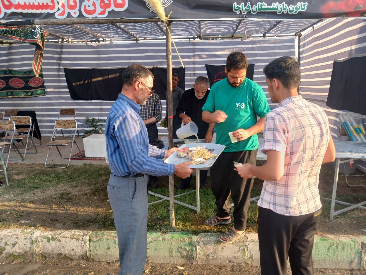 حضور بازنشستگان استان گلستان در موکب الحسین (ع)