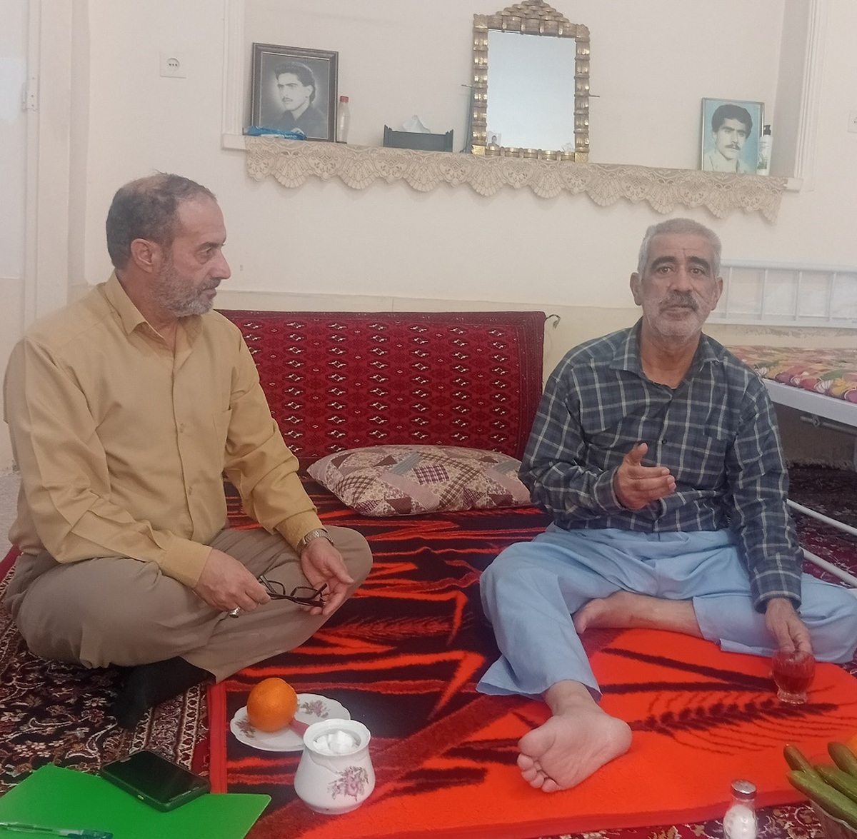 دیدار با پیشکسوت بازنشسته  یداله قرائی