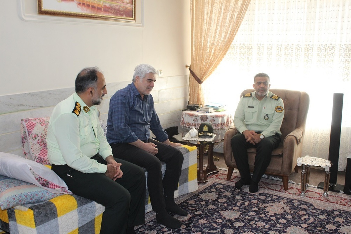 دیدار سردار القاصی مهر با سرهنگ قاسمی رئیس کانون شرق