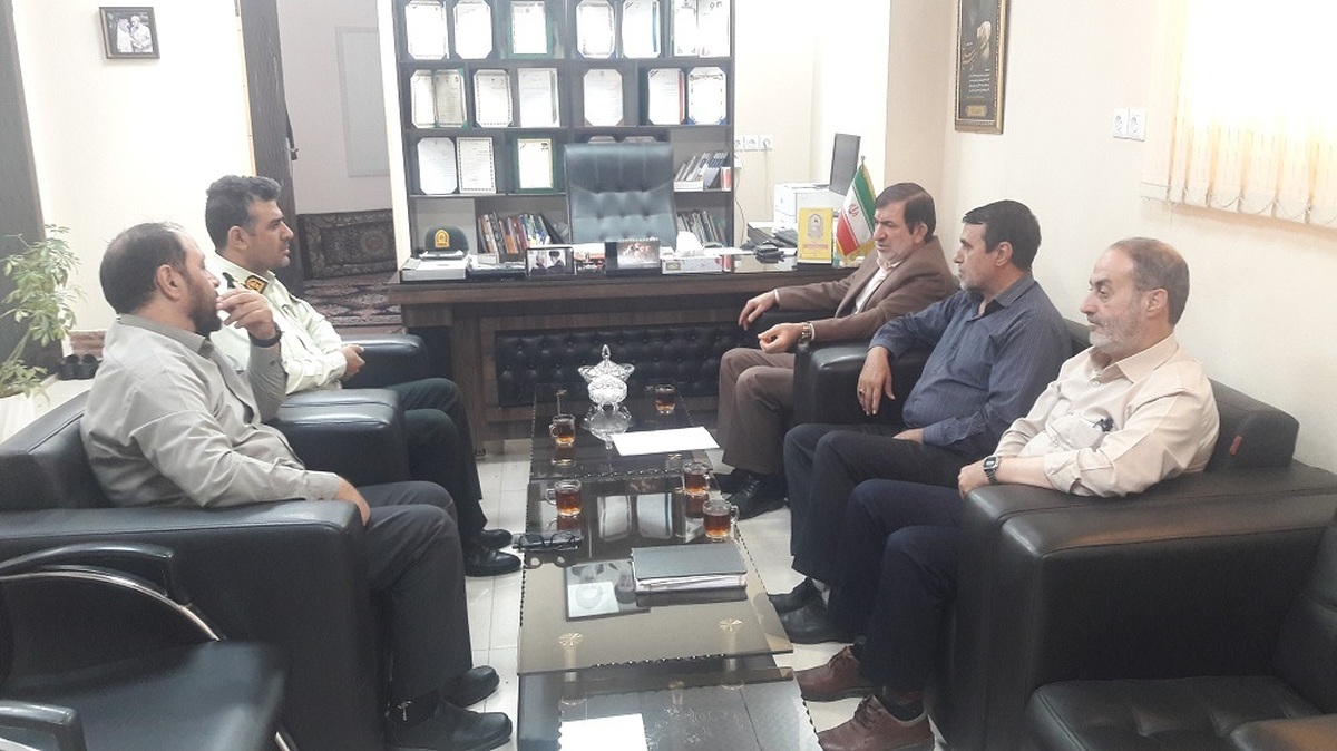 دیدار با فرمانده انتظامی شهرستان قرچک