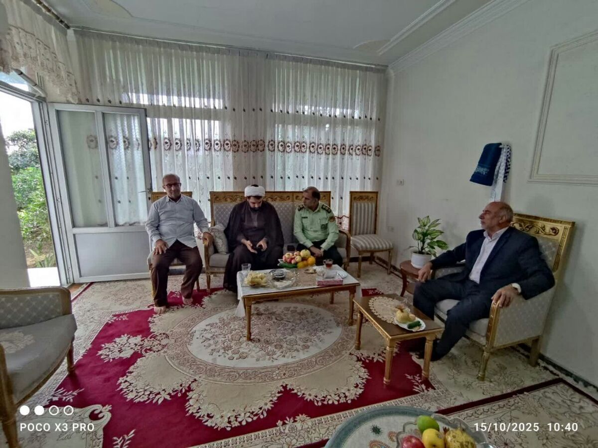 دیدار و تجلیل ازپیشکسوت انتظامی محمد رضا منتظری درشهرستان جویبار