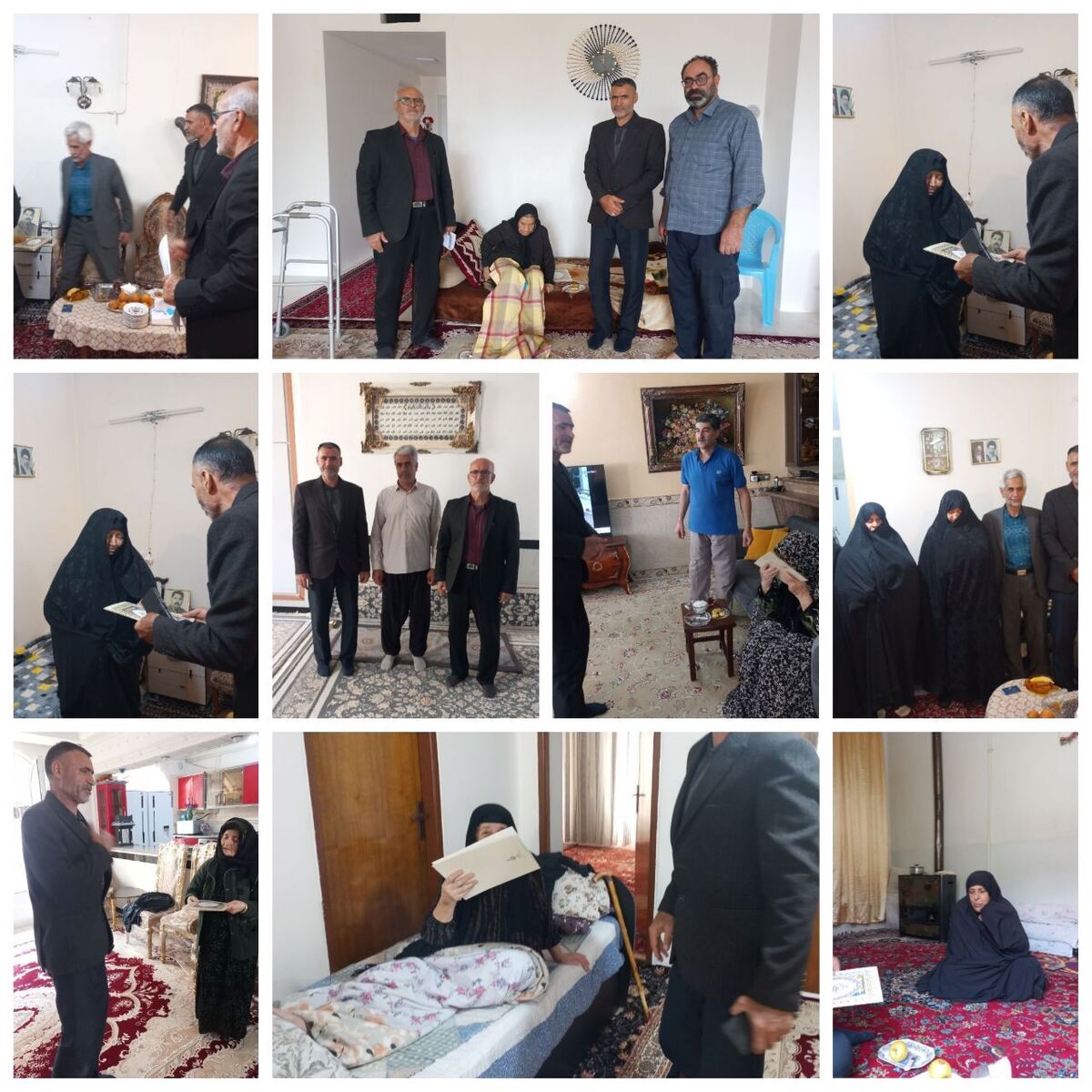 دیدار با ۱۰ مستمری بگیر شهرستان هرسین