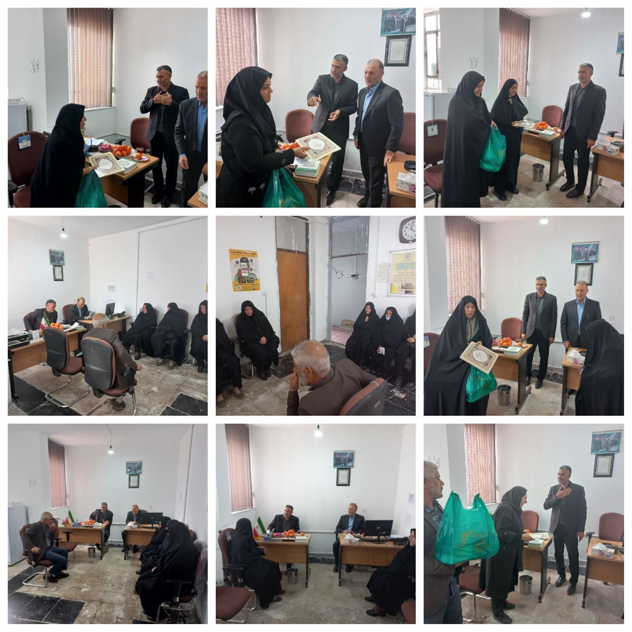 دیدار با ۷ مستمری بگیر شهرستان کنگاور . دیدار با ۷ مستمری بگیر شهرستان کنگاور .