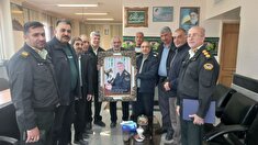 قدردانی پیشکسوتان انتظامی فلاورجان از خدمات سرهنگ مرتضی هادیان