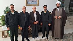 دیدار جانشین فرمانده انتظامی شهرستان گلپایگان با ۲ نفر از اعضاء وابسته