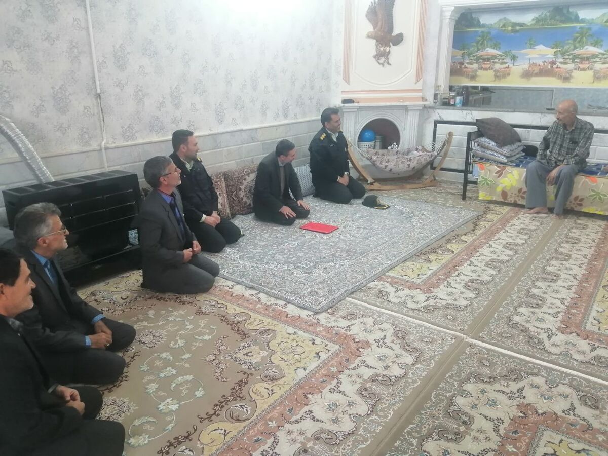 دیدار با ۶ نفر از پیشکسوتان در شهرستان زاوه