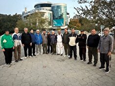 ورزش صبحگاهی ودورهمی  اعضای وابسته  درمنطقه جنگلی ناهارخوران شهرستان گرگان