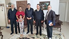 دیدار جانشین فرمانده انتظامی شهرستان گلپایگان با ۲ نفر از اعضاء وابسته