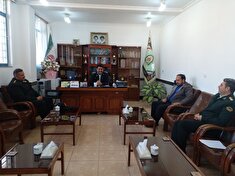 جلسه تعامل با فرماندهی انتظامی شهرستان عجب شیر