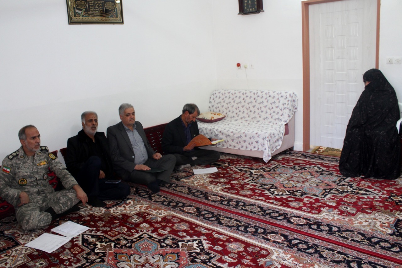 دیدار با خانواده پیشکسوتان‌متوفی شهرستان فردوس