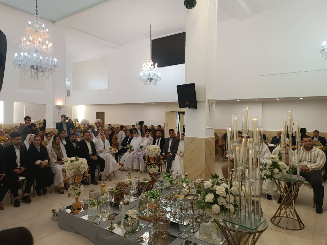 جشن ازدواج آسان ویژه فرزندان دختر اعضای وابسته نیروهای مسلح استان البرز برگزار گردید جشن ازدواج آسان ویژه فرزندان دختر اعضای وابسته نیروهای مسلح استان البرز برگزار گردید