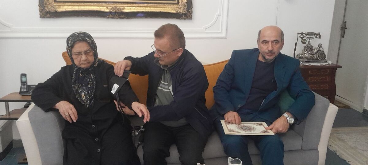 دیدار از مستمری بگیر خانم زیور مهدی آباد درشهرستان بابلسر