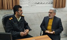 دیدار رئیس کانون بازنشستگان انتظامی کاشان با مسئولان بهداشت و درمان فرماندهی انتظامی شهرستان