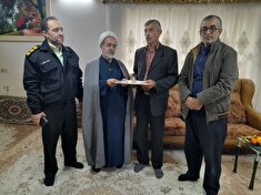 دیداروتجلیل از جانباز آزاده پیشکسوت یداله محمدیان در محمودآباد